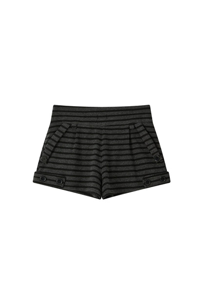 Slim-Fit Striped Shorts