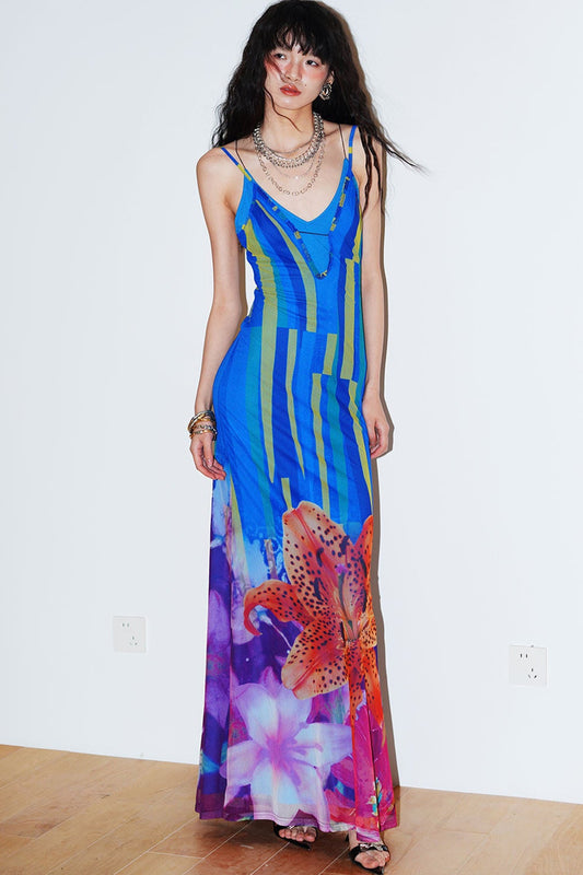Western Vibe Slim Camisole Dress