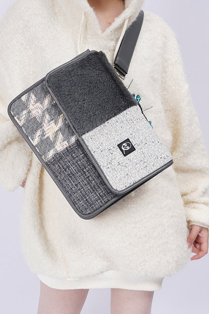 Y2K Color-Blocking Crossbody Bag