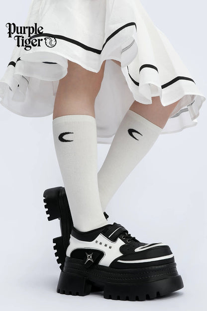 Gothic Functional Platform Leather Shoes
