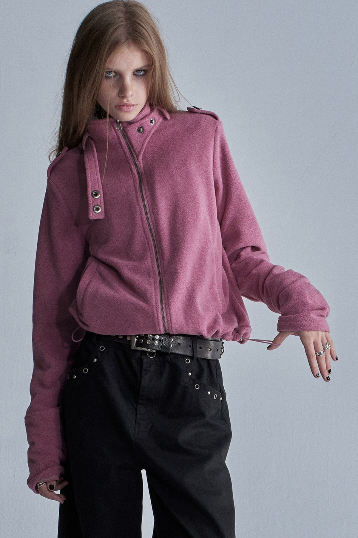 Loose Fleece Zip Jacket
