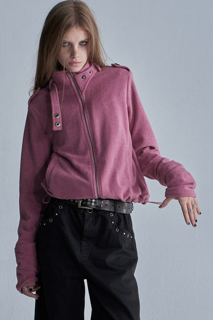 Loose Fleece Zip Jacket