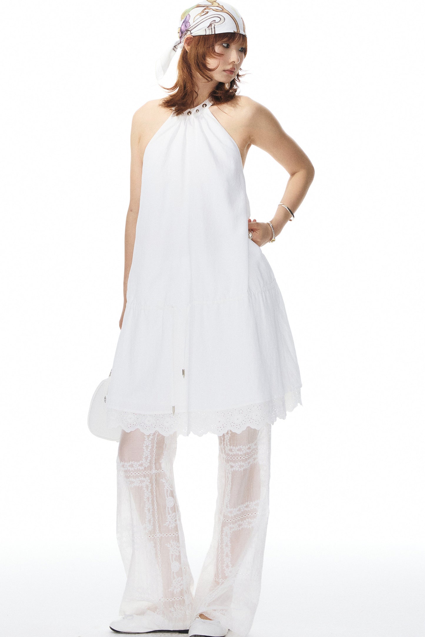 Halter Neck Rivet Dress