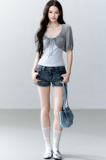 Color-Block Two-Piece Top Set-Up