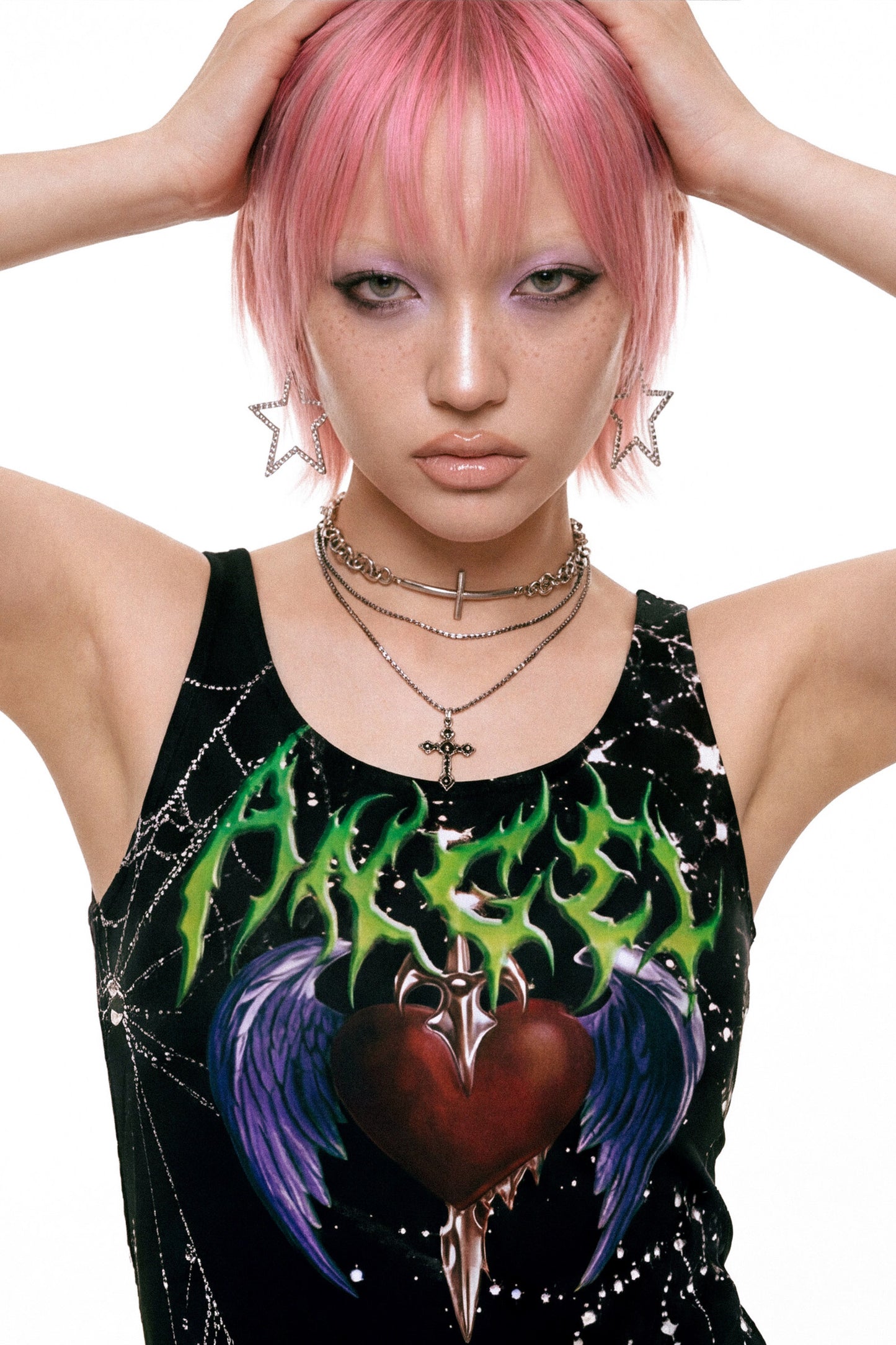 Gothic Slim-Fit Tank Dress
