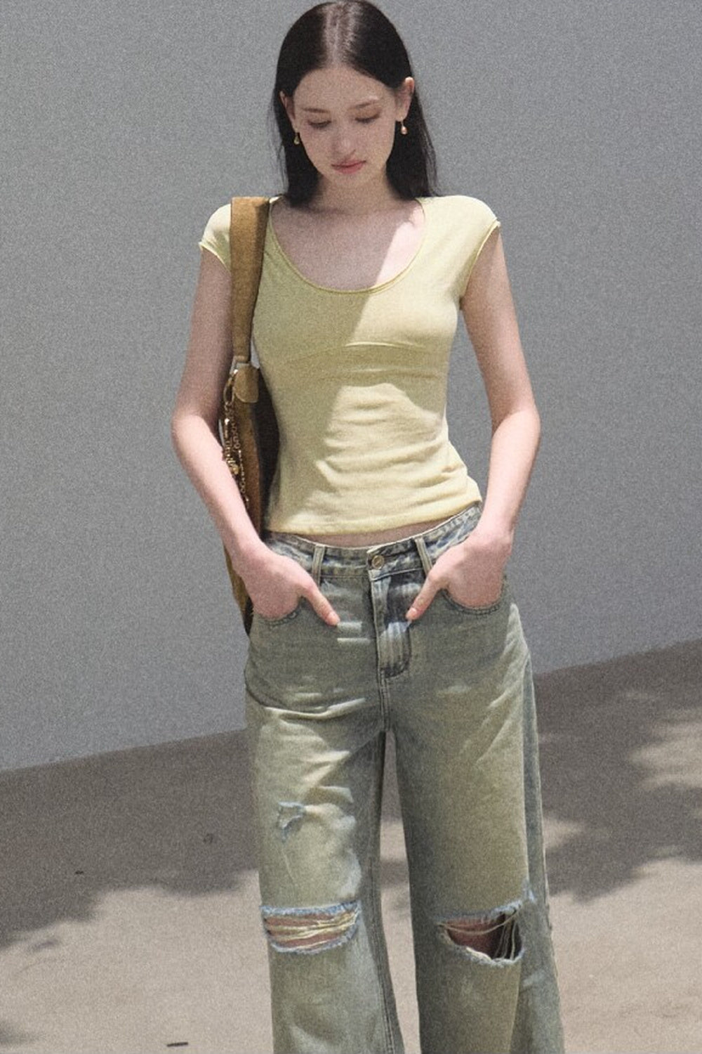 Lyocell Embroidered Waist Top