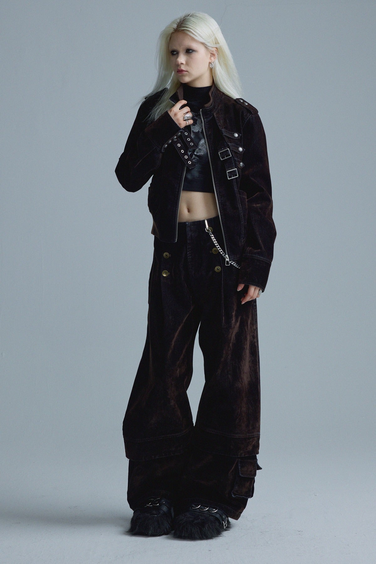 Short Matte Velvet Jacket