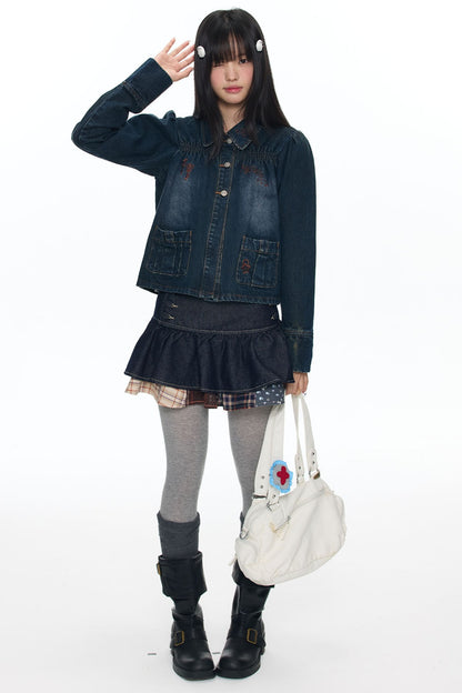 Embroidered Denim Jacket