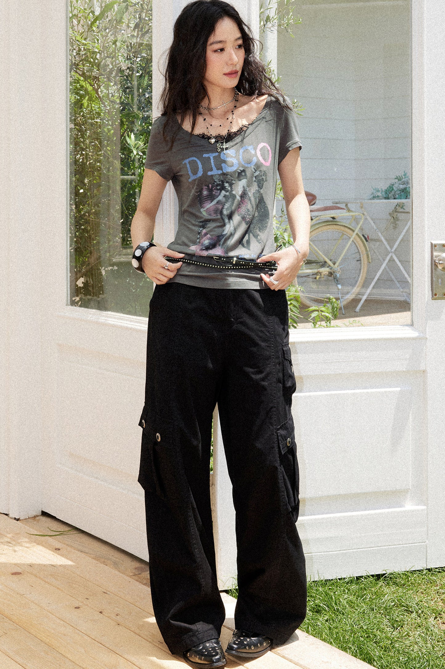 Washed Cotton Workwear Pants