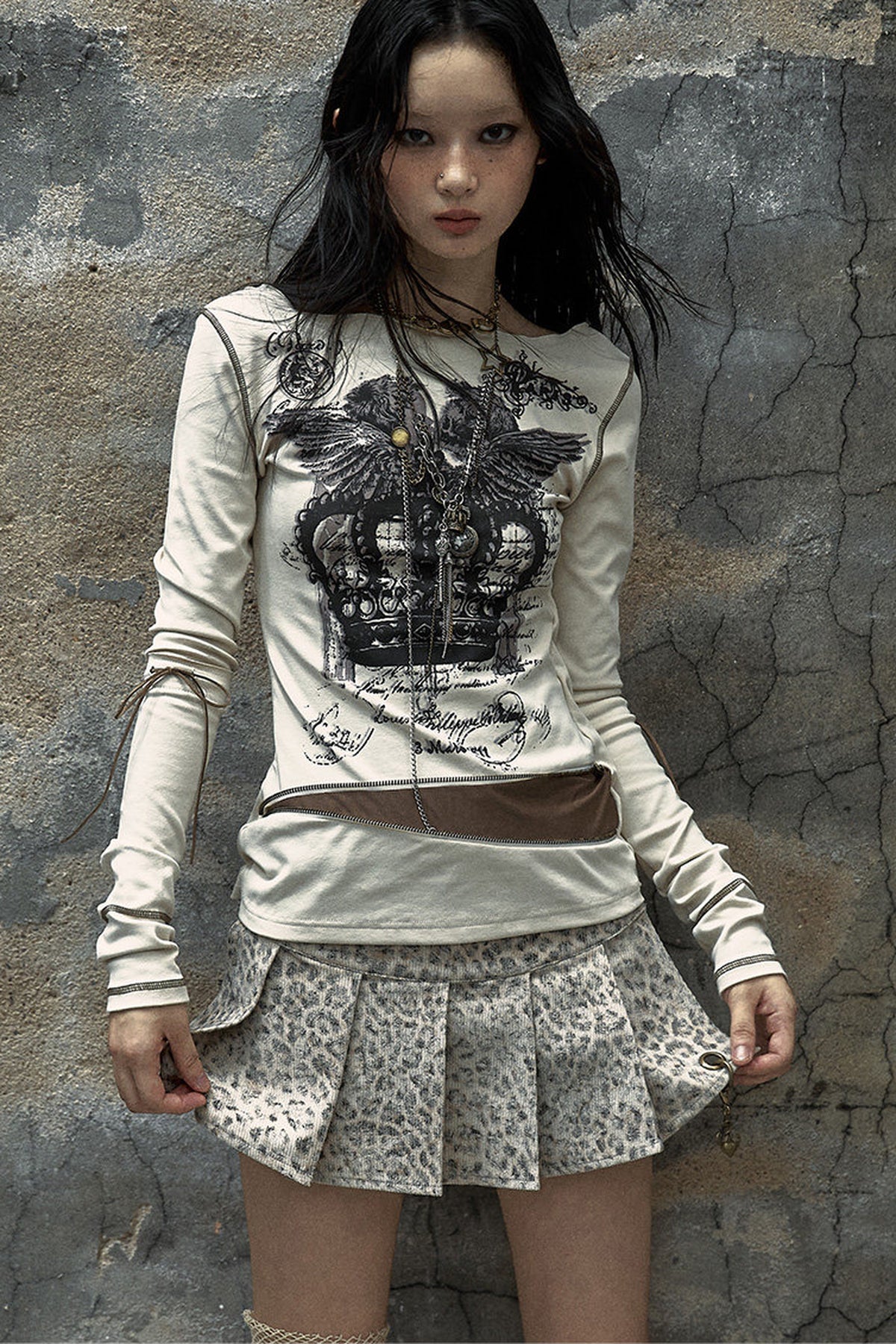 Reversible Striped Knit T-Shirt