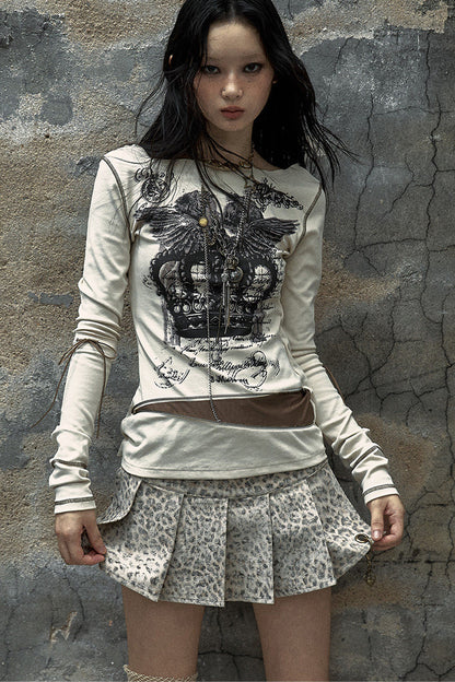 Reversible Striped Knit T-Shirt