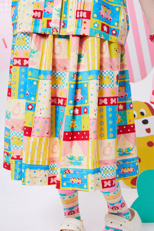 Colorful Printed Showa Skirt