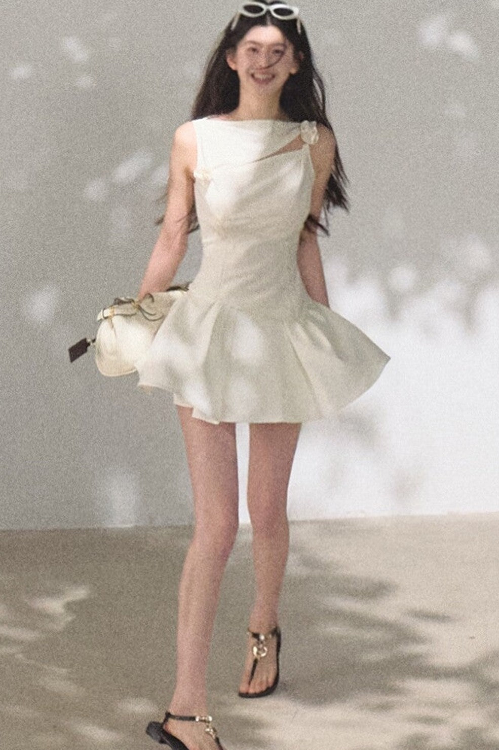 One-Shoulder Lyocell Wool Camisole
