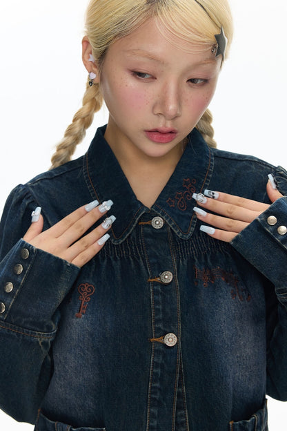 Embroidered Denim Jacket