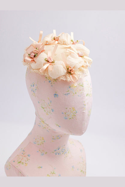 Handmade Lace Bow Hat