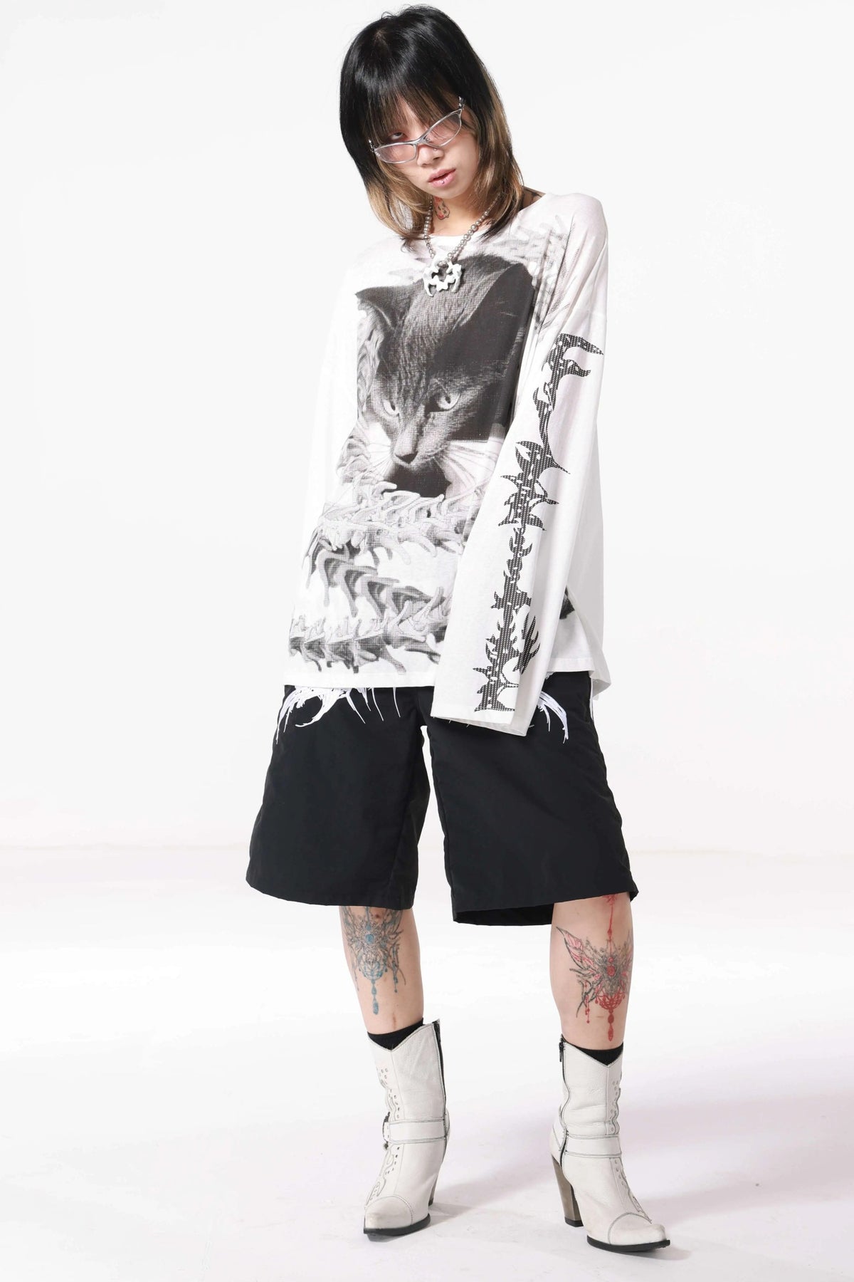 Loose Long-Sleeved Cat Top