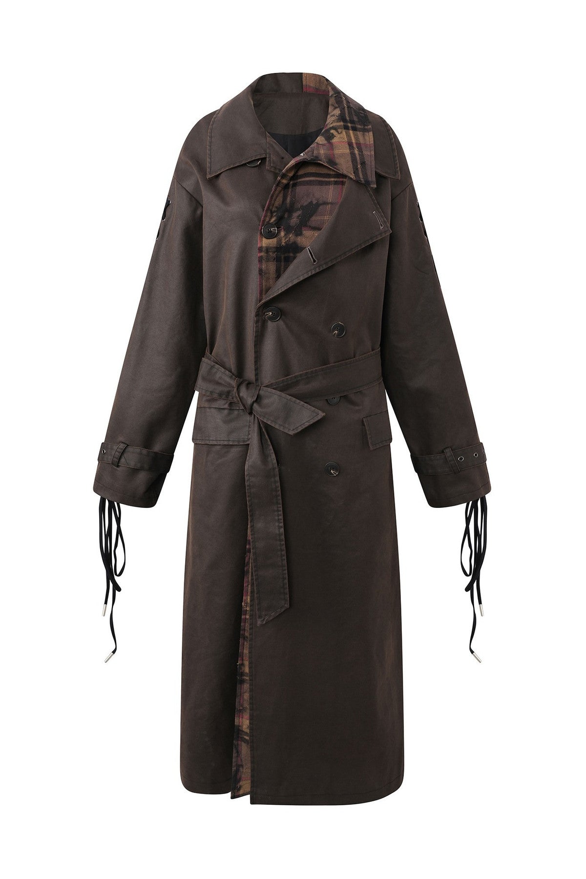 Distressed Punk Trench Coat