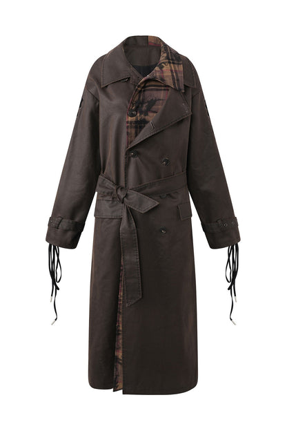 Distressed Punk Trench Coat