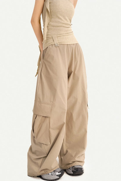High-Waisted Cargo Pants