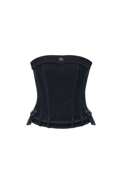 Wanderer Denim Collar Top