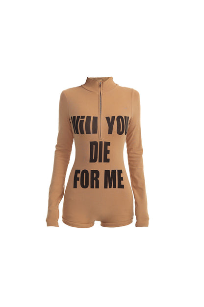Long Sleeve Tight-Fitting Jumpsuit