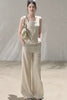 Pantaloni casual beige