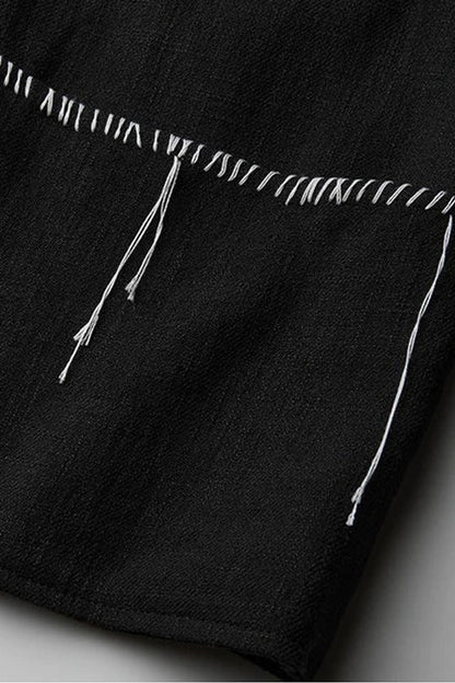Loose Chinese Embroidered Cotton Linen Jacket