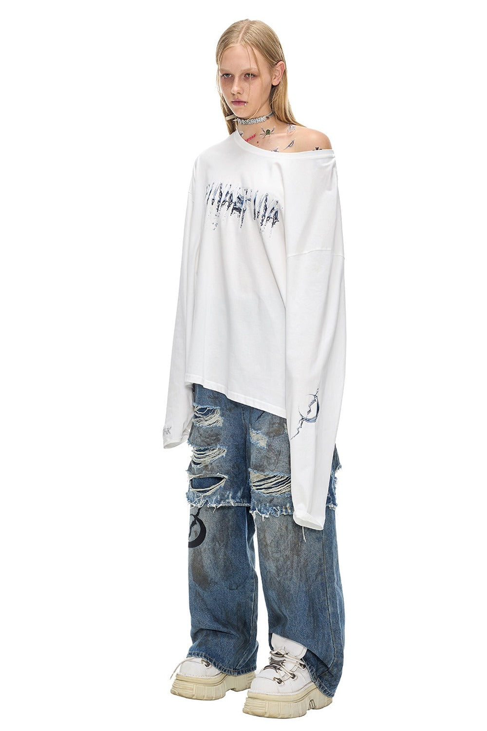 Punk-T-Shirt im Light-Subkulturstil