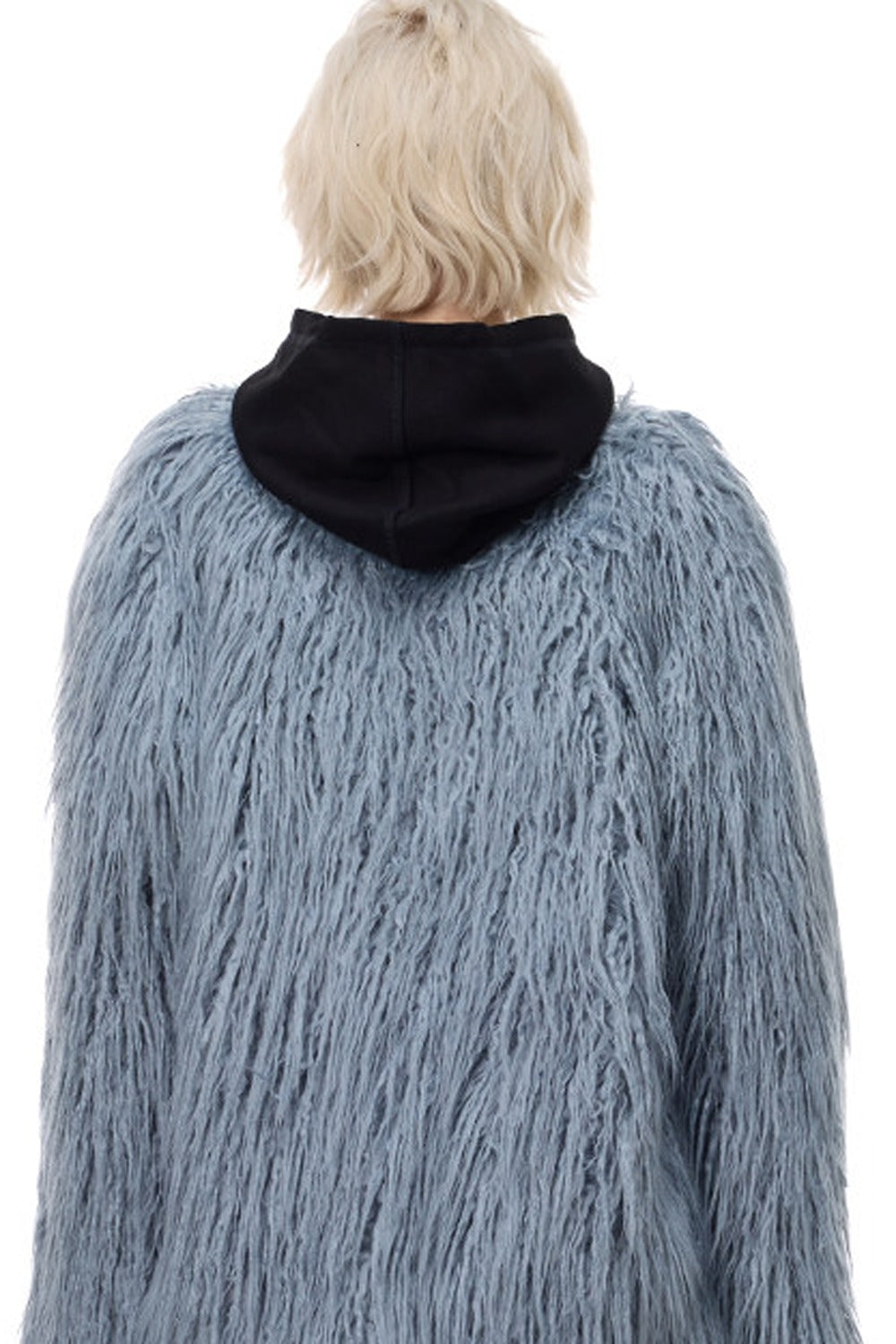 V-Neck Shaggy Contour Fur Jacket