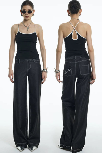 Camisole a goccia con schiena incrociata