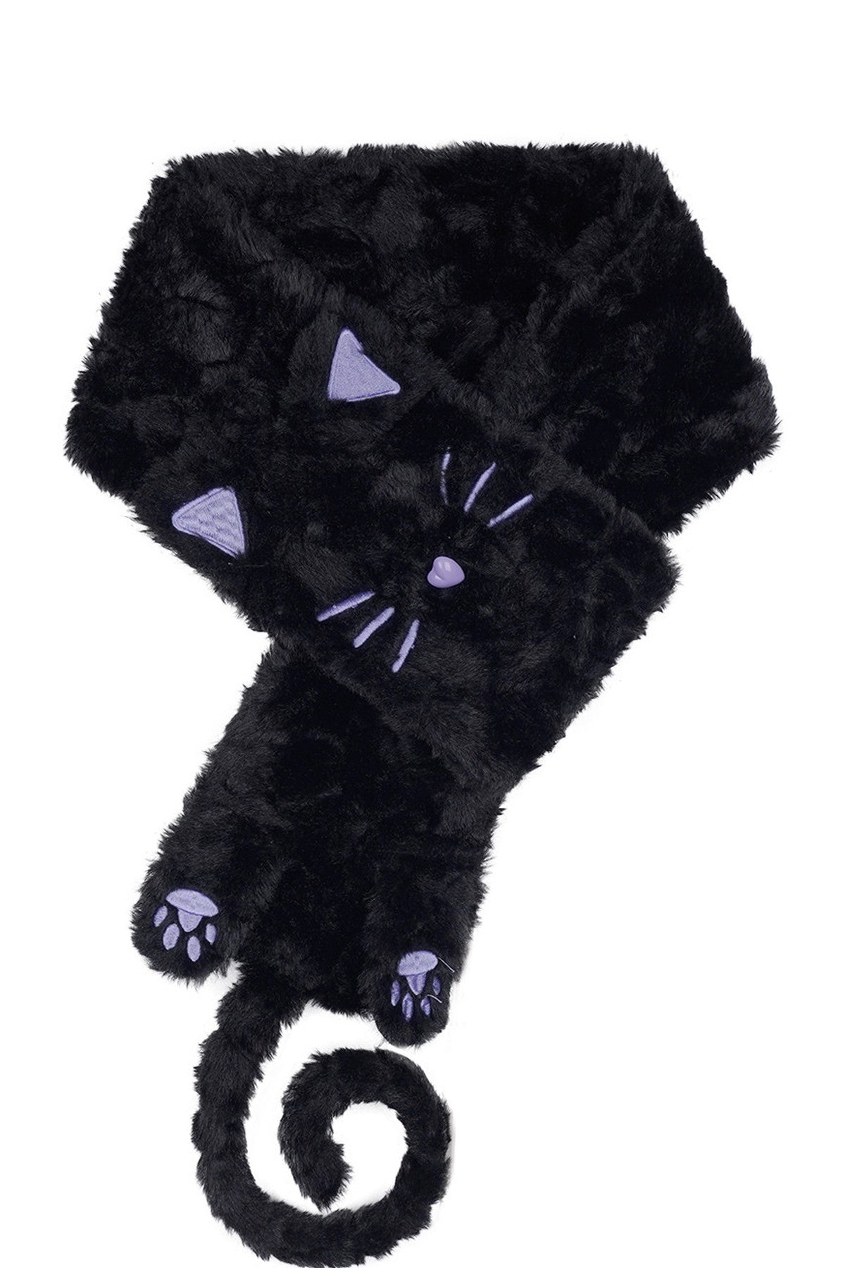 Halloween Meow Black Gray Striped Sweater Set-Up