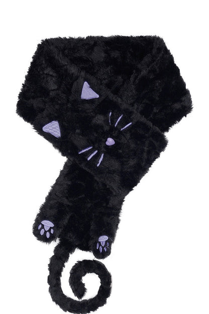 Halloween Meow Black Gray Striped Sweater Set-Up