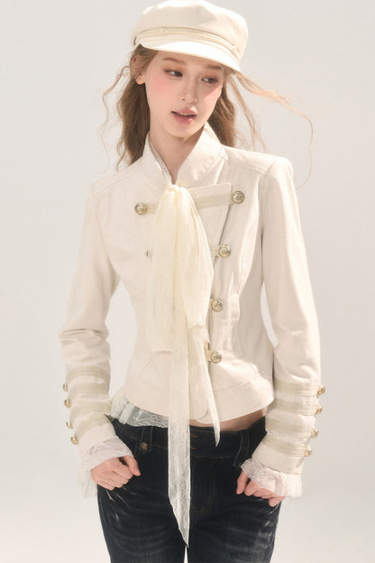Retro Napoleon Stand Collar Jacket