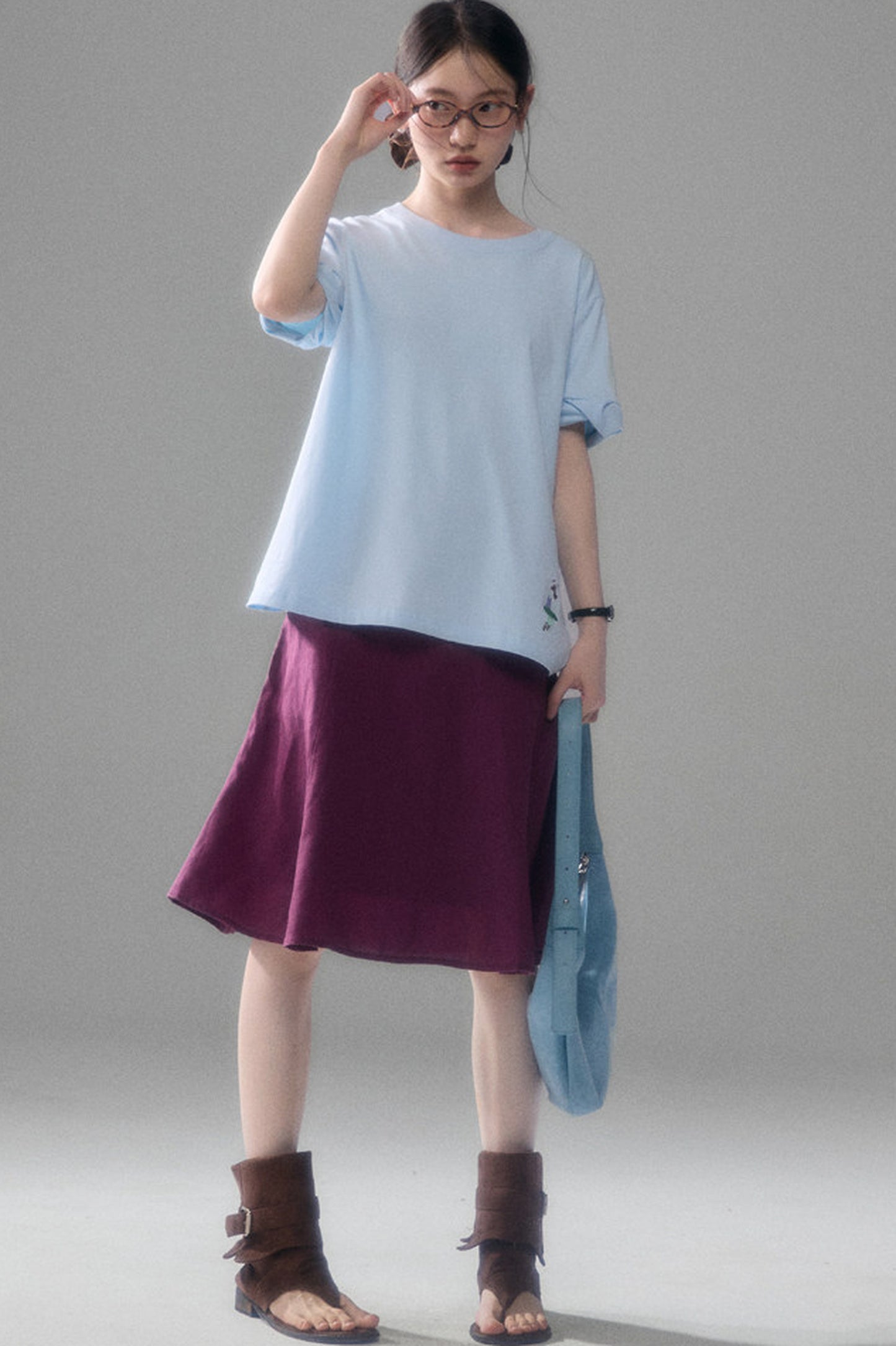 Tencel Linen A-Line Fishtail Skirt