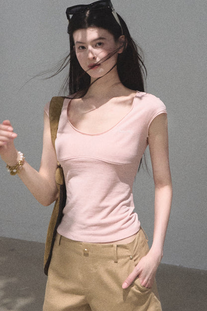 Lyocell Embroidered Waist Top