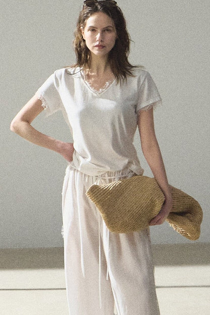 Bohemian Linen Lace Top
