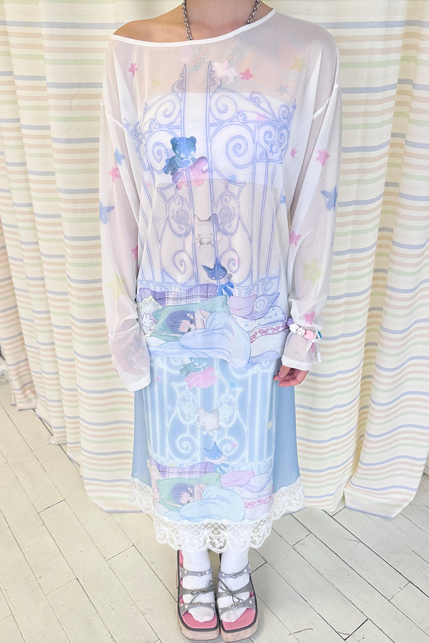 Dream Core Mesh Cover-Up Top