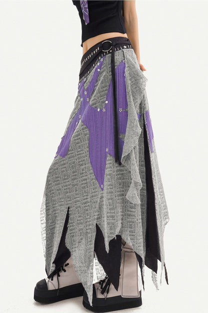 Set aus Camisole mit Schleifenprint und Strickrock