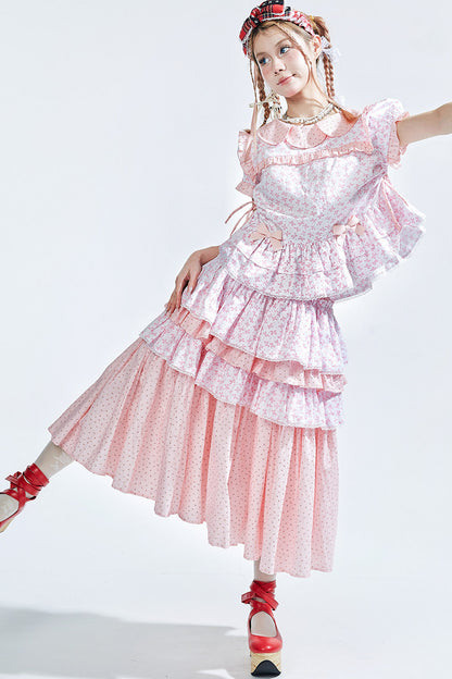 Ancient Pink Lolita Skirt