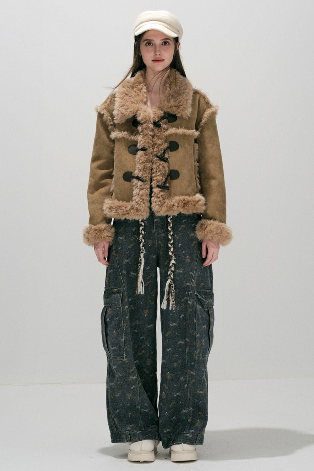 Caramel Eco-Fur Coat