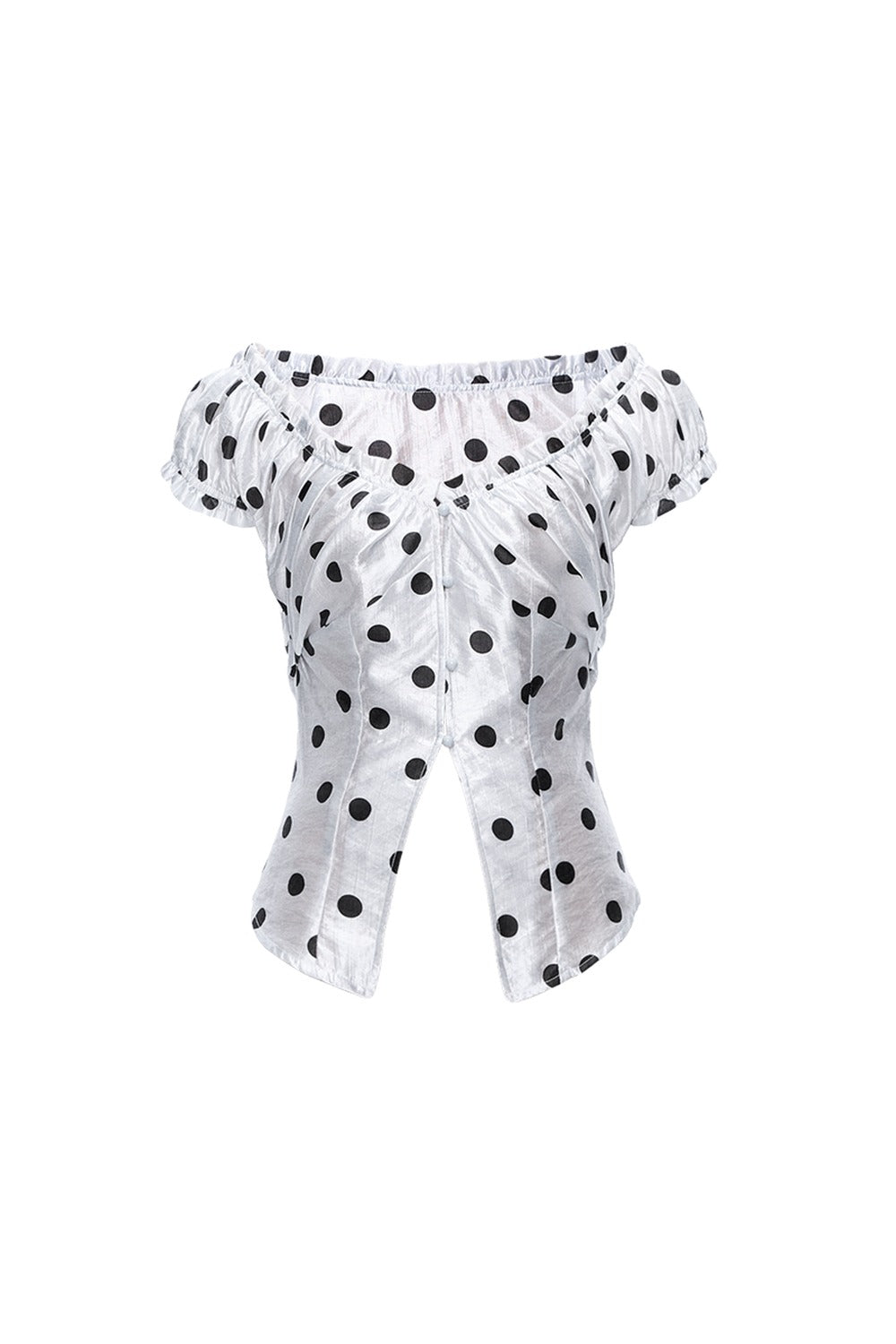 Polka Dot Glossy Cardigan Top