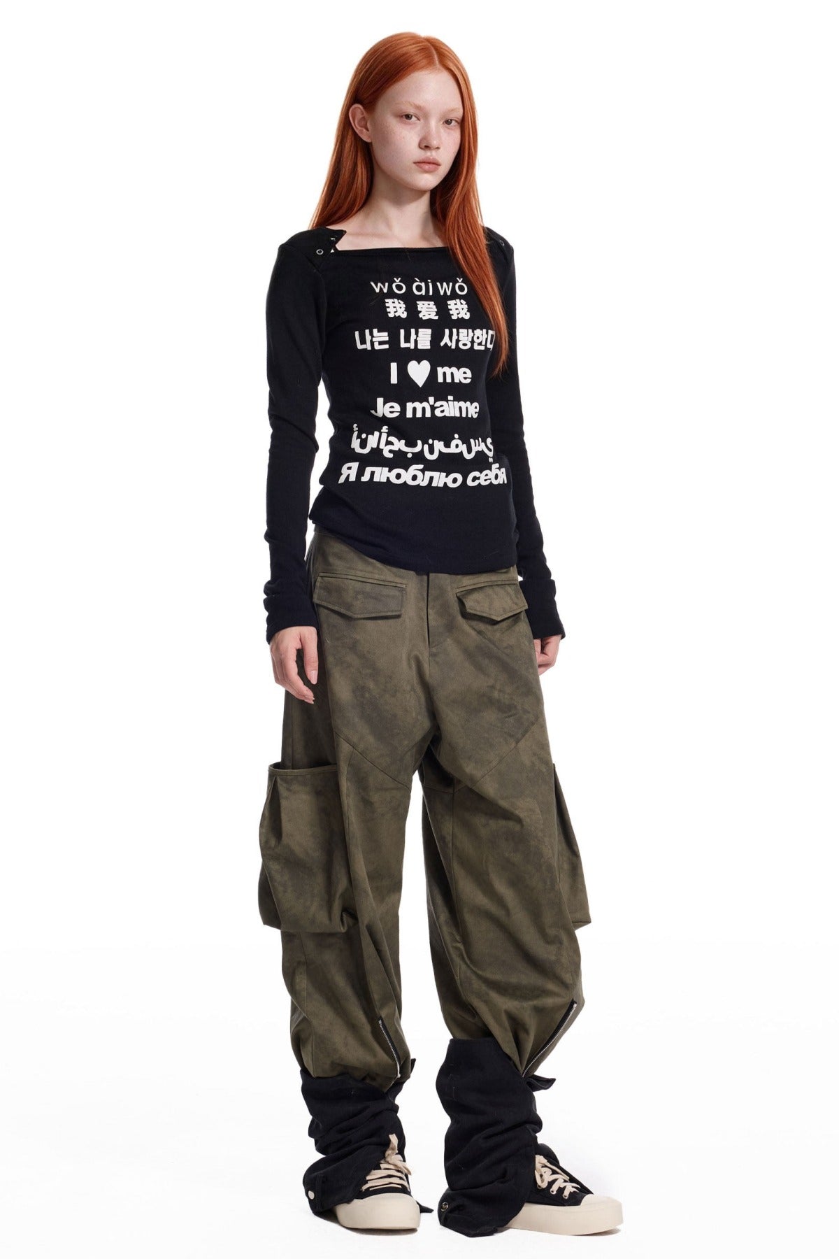 3D Panel Tie-Dye Pants