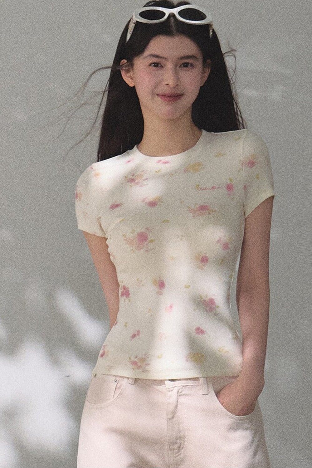 Printed Short Sleeve Top
