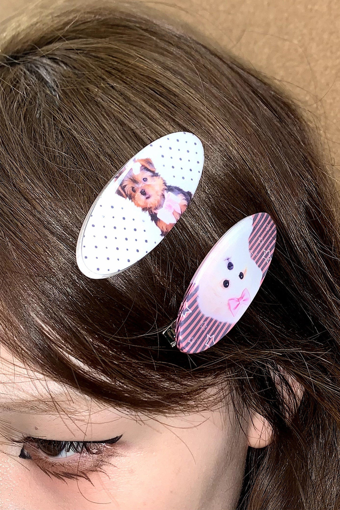 Pet Series Animal Print Hair Clips