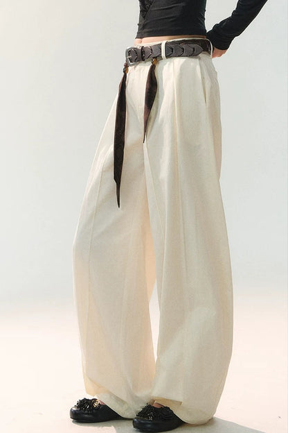 Silk Tie Waist Trousers