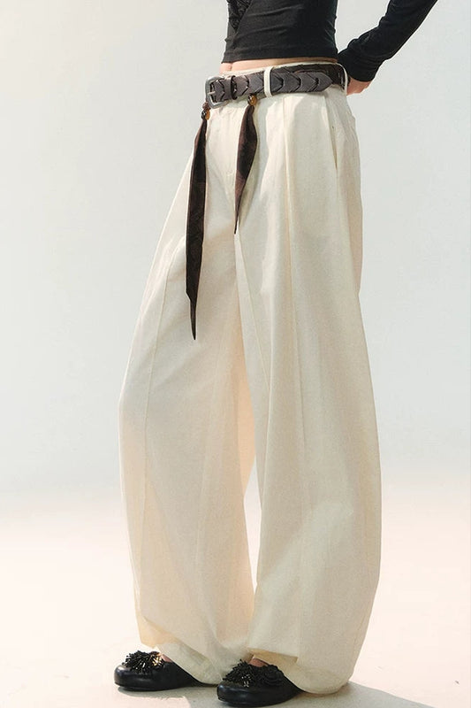 Silk Tie Waist Trousers