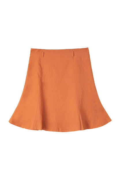 Tencel Linen A-Line Fishtail Skirt
