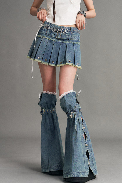 Y2K Denim Leg Warmers