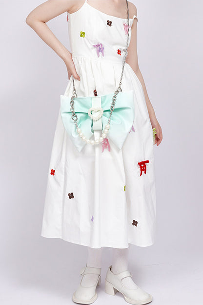 Gradient Bowknot Shoulder Bag