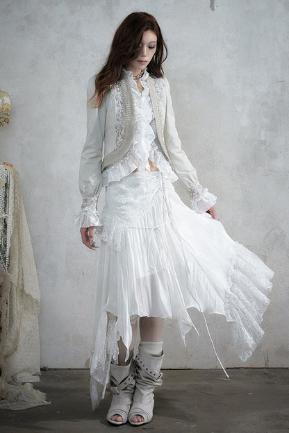 Romantic Lace Chiffon Skirt
